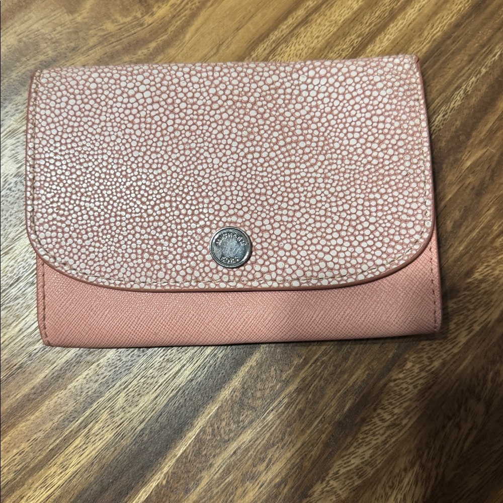 Michael Kors Textured Pink Wallet